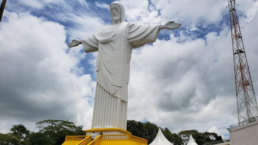Pouso Alegre: terceiro maior Cristo do Brasil é revitalizado e reaberto - Nayara Andery/ Terra do Mandu