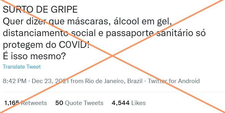 Para especialistas, surto de gripe tem várias causas, inclusive o relaxamento de ações anticovid