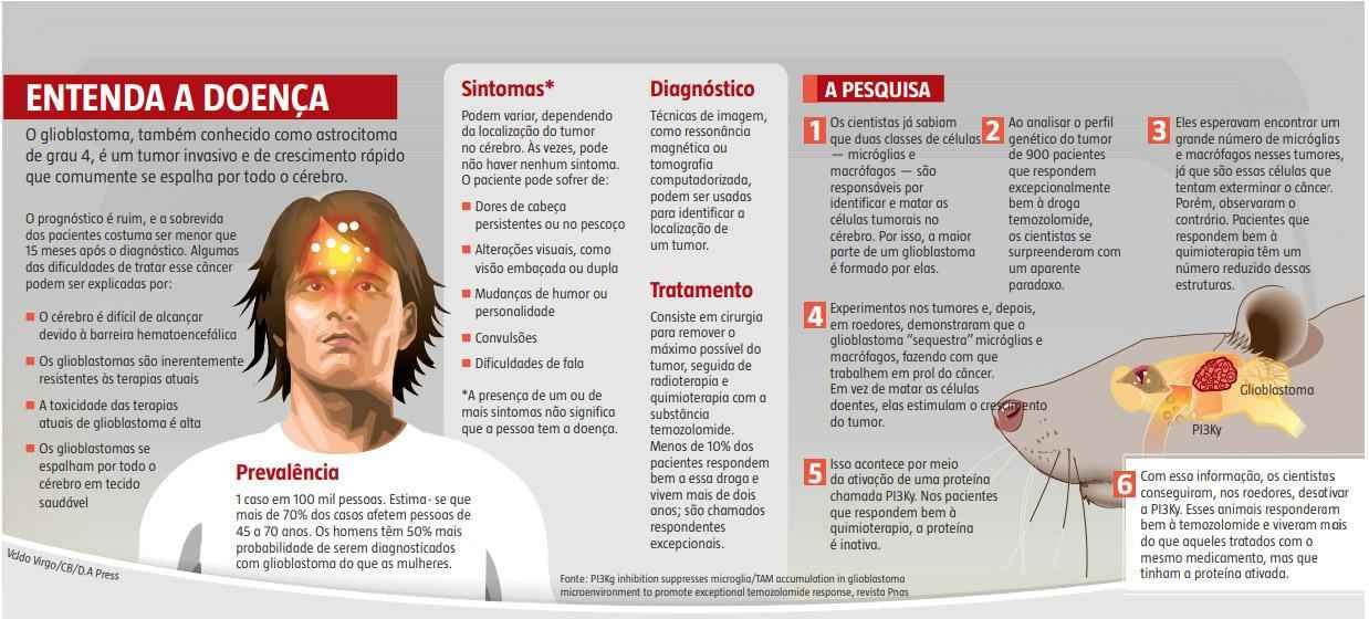 Alterações em pessoas com câncer de cérebro podem ser alvo de tratamentos - Valdo Virgo/CB/DA Press