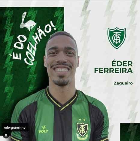 América: Reforço começa pela zaga. Coelho promete mais três - Fotos: INSTAGRAM/AMÉRICA