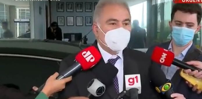 'Não sou fiscal de dados do ministério', diz Queiroga - GloboNews/Reprodução
