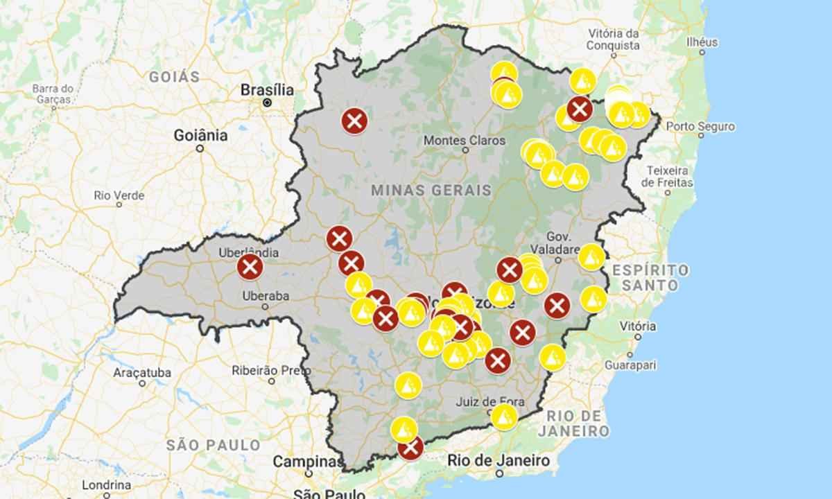 Minas tem mais de 100 pontos de interdição em rodovias - CPRv/Divulgação