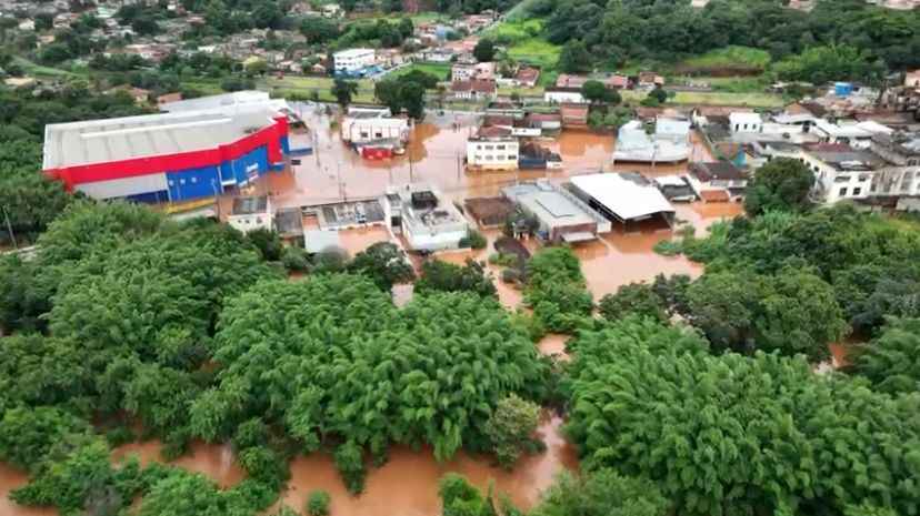 Chuva: imagens de drone mostram destruição em Santa Luzia - Ricardo Carvalho/SIGMA GEOTECNOLOGIAS