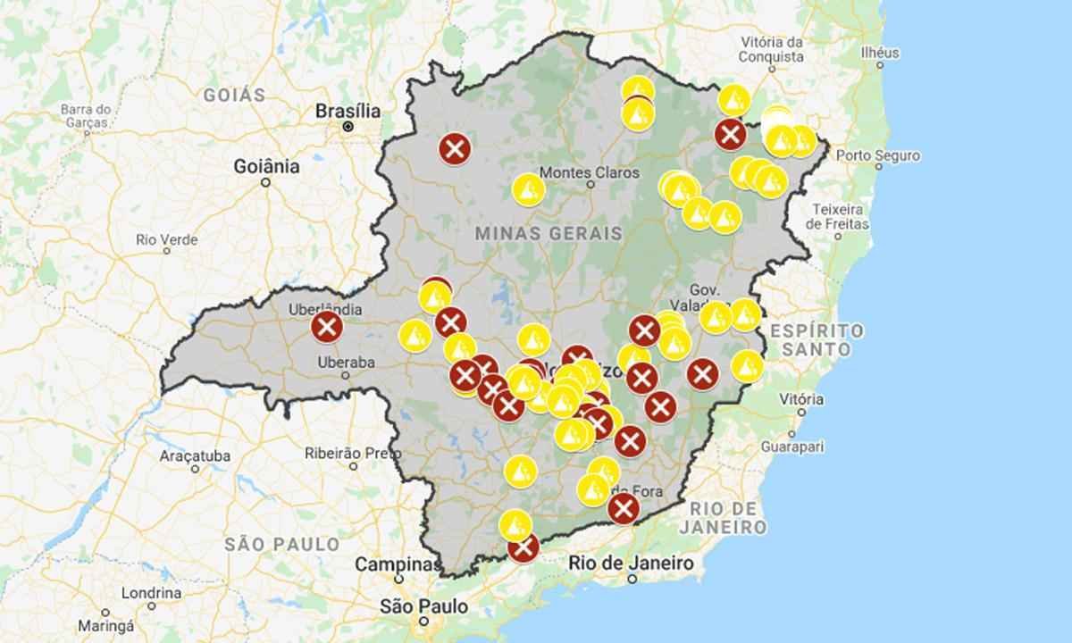 Minas Gerais tem 112 rodovias interditadas por causa da chuva - CPRv/Divulgação