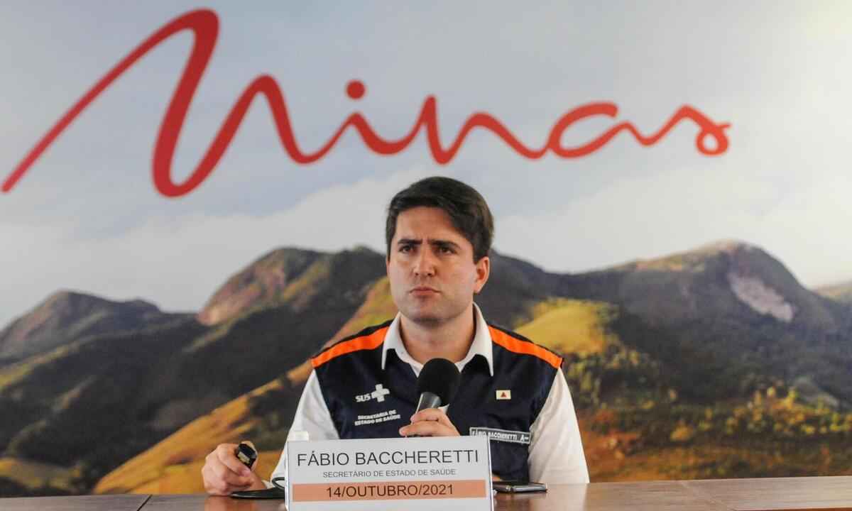 Secretário de MG: 'Prazo menor de isolamento evita risco de colapso' -  Leandro Couri/EM/D.A Press - 14/10/2021