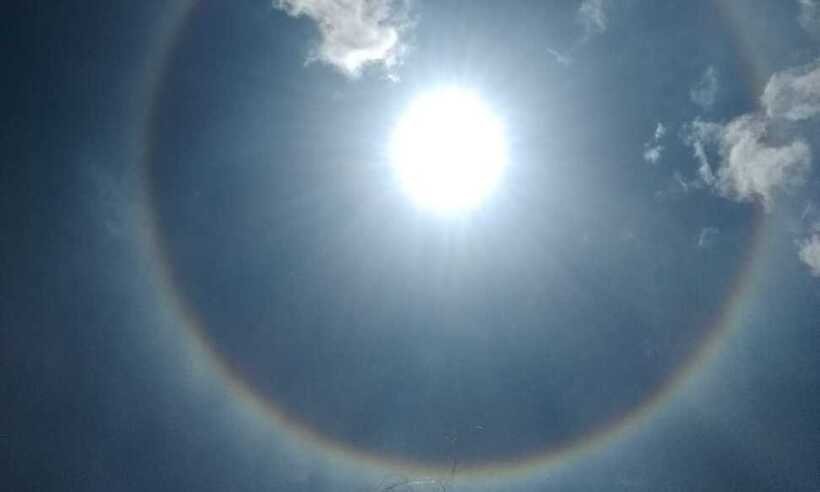 Sol ganha 'auréola' de arco-íris em Recife; conheça o fenômeno natural - Mariana Disessa