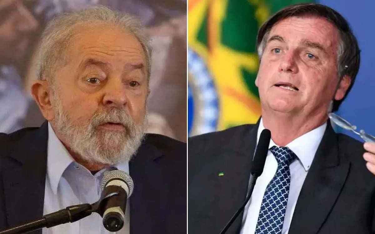 Lula tem 41% das intenções de voto contra 24% de Bolsonaro, diz pesquisa - Miguel Schincariol/AFP e EVARISTO SÁ/AFP