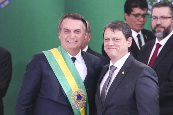 Tarcísio irá a ato após já ter defendido Bolsonaro de falas golpistas e negacionistas - Valter Campanato/ Ag&ecirc;ncia Brasil 