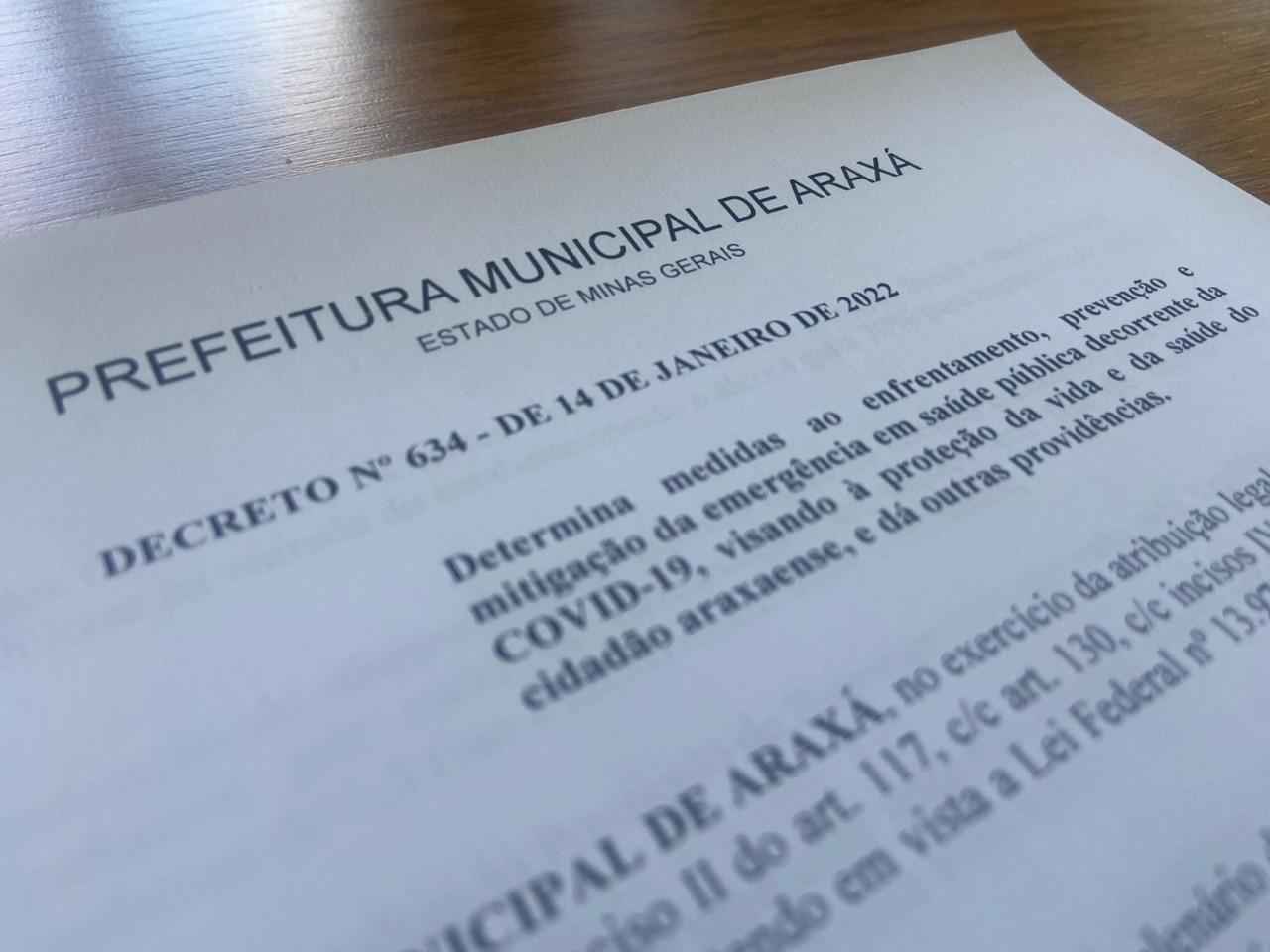 Após mais de 3 mil casos em 14 dias, Araxá proíbe festas e eventos  - Prefeitura de Araxá / Divulgação