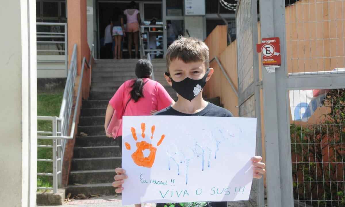 COVID-19: BH inicia vacinação de crianças entre 5 e 11 anos - Juarez Rodrigues/EM/DA Press