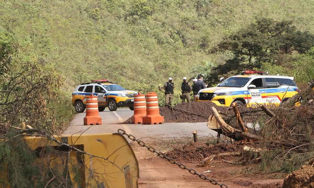 Chuva dá trégua, mas estragos seguem espalhados pelas rodovias de Minas - Edésio Ferreira/EM/D.A Press