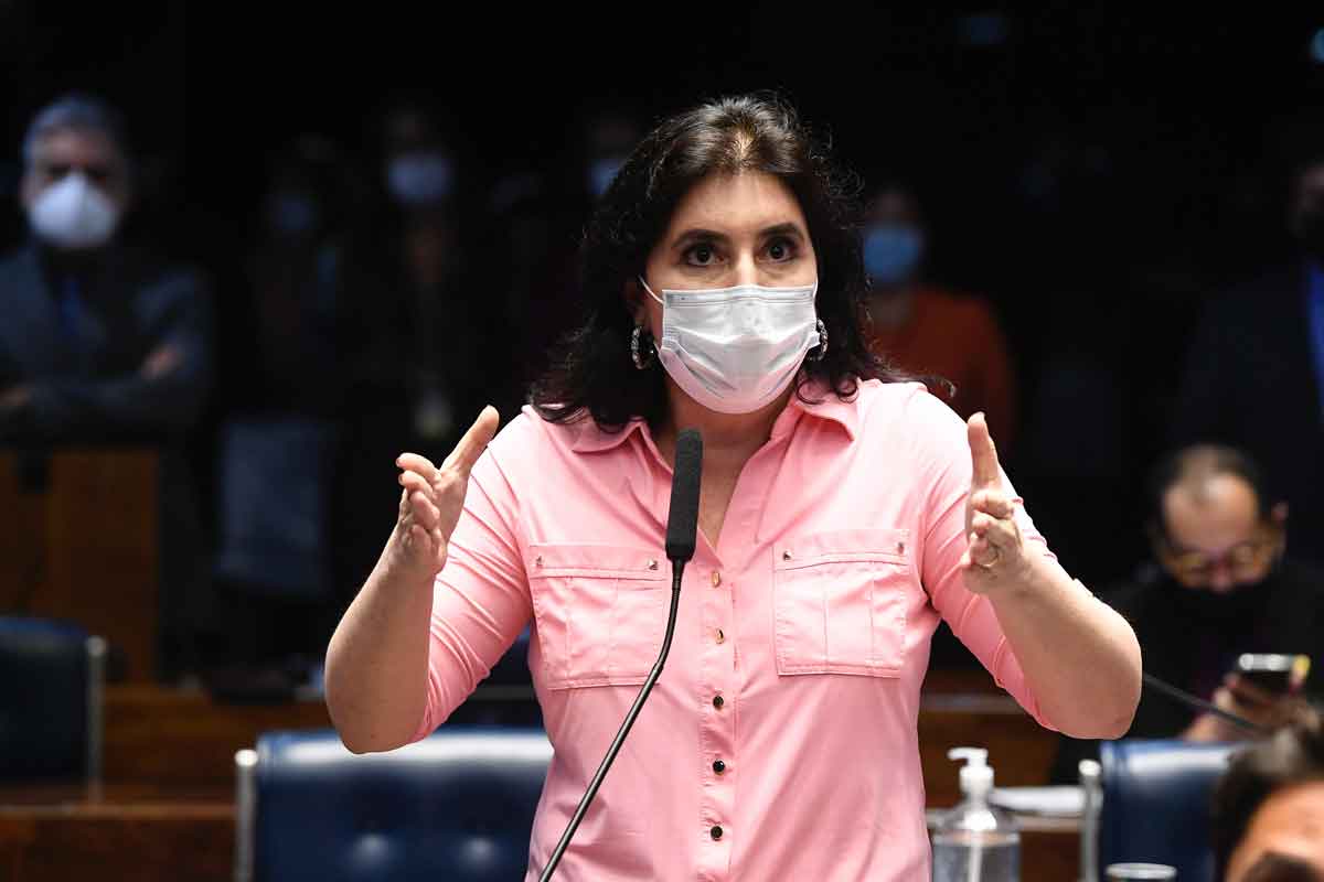 Avanço da senadora Simone Tebet pode fazer sangrar candidatura de Doria - Jefferson Rudy/Agência Senado - 8/12/21