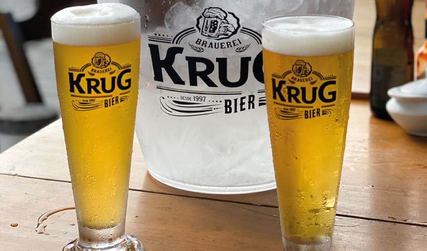 Cerveja de lata, garrafa ou chope: veja qual opção traz o melhor sabor - Divulgação/ Krug Bier