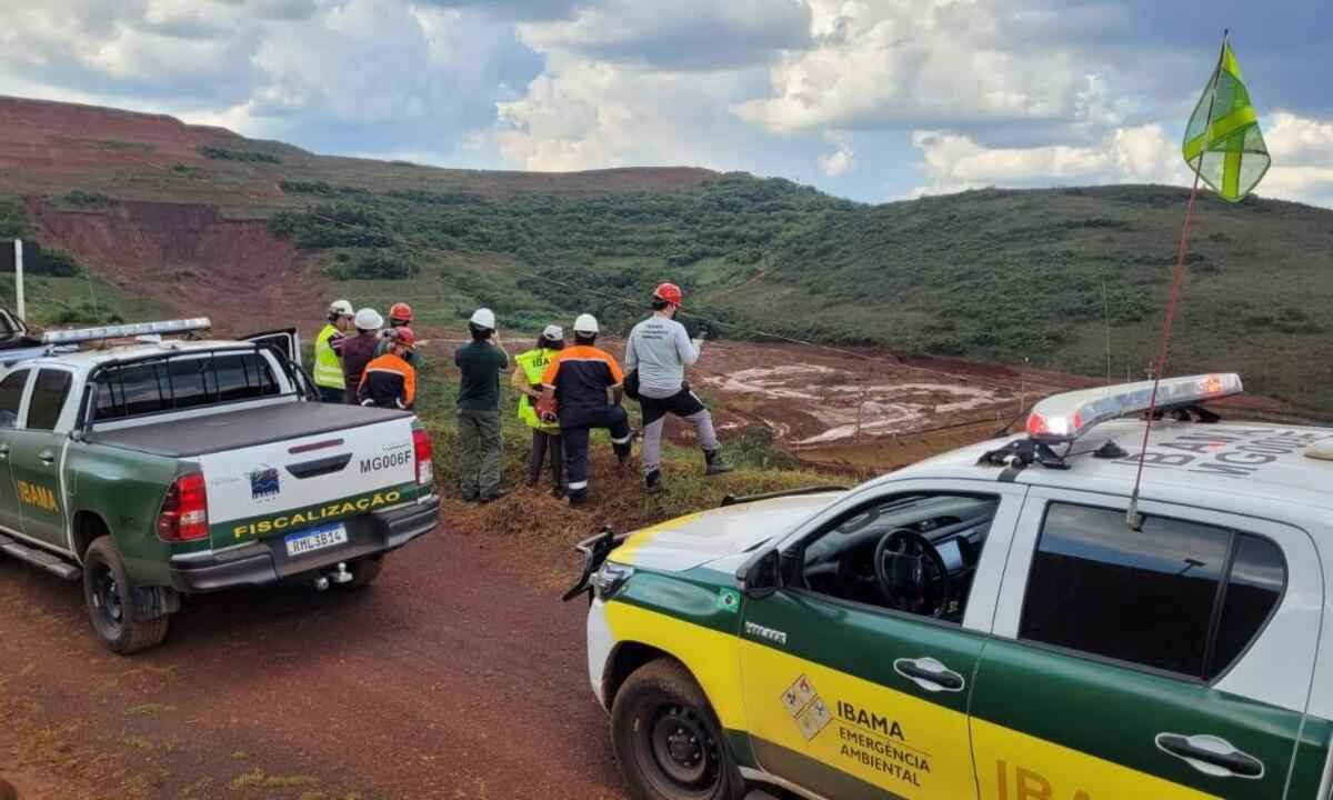 Ibama vistoria complexo da Mina de Pau Branco - IBAMA/ Divulgação