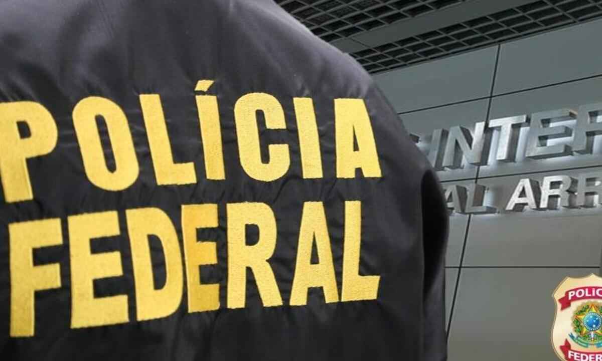 Procurado pela Interpol por assassinato é preso no aeroporto de Confins - PF/Divulgação