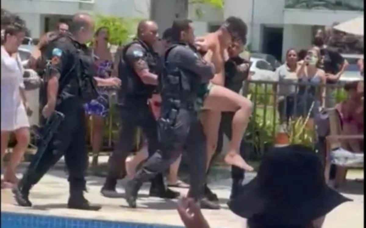 Vídeo: após falas racistas, vereador paulista é preso em condomínio no Rio - Redes Sociais/Reprodução