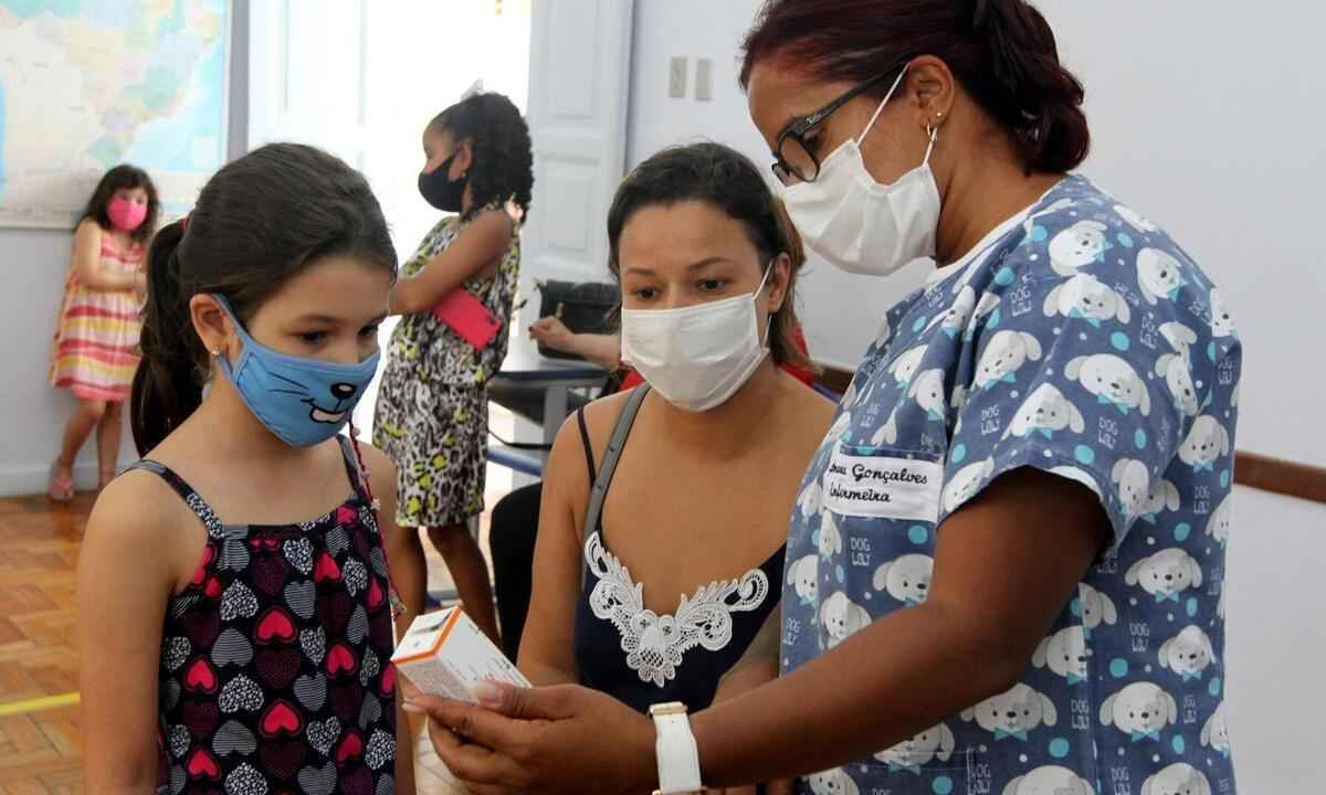 Confira os locais onde crianças de 11 anos podem se vacinar hoje, em BH - Jair Amaral/EM/D.A Press