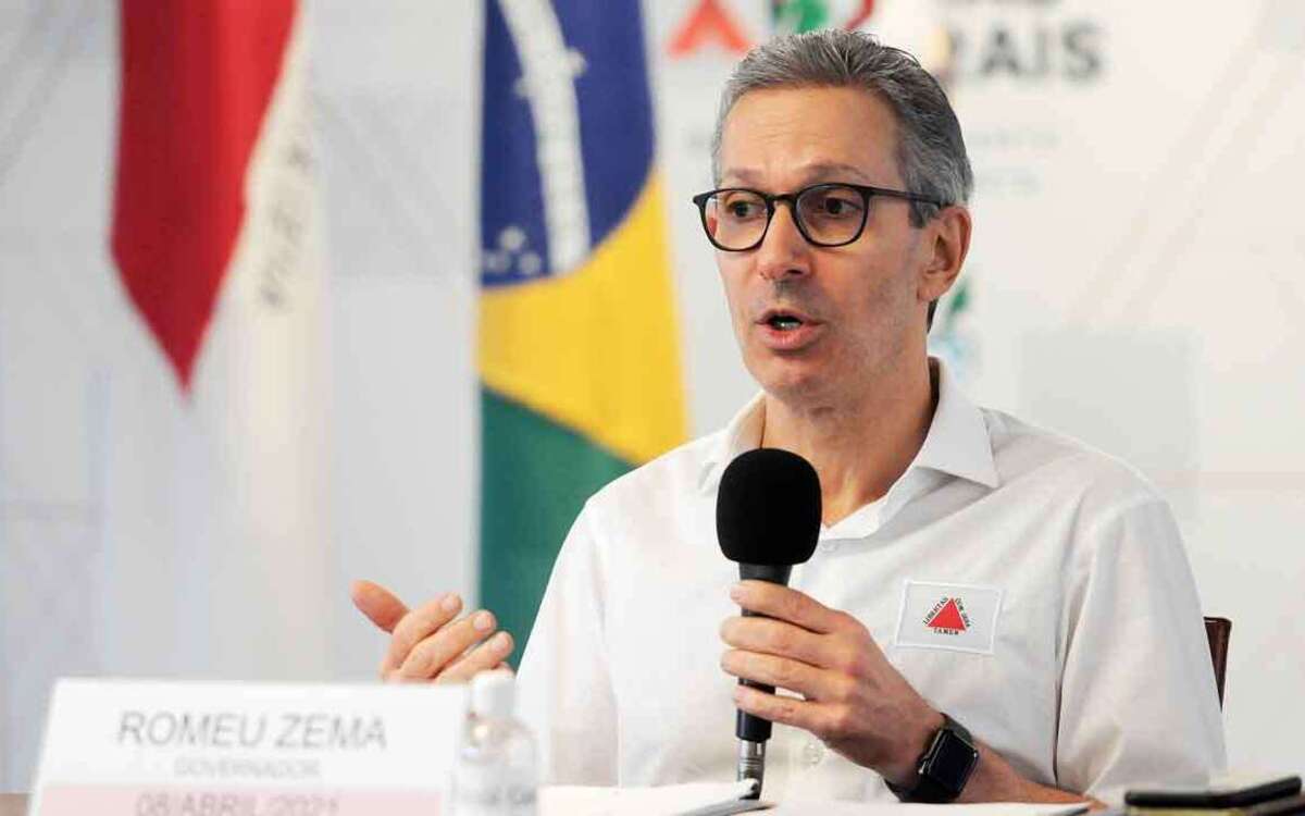 Zema: governo federal negou suspensão da bandeira vermelha na conta de luz - Leandro Couri /EM/D.A Press