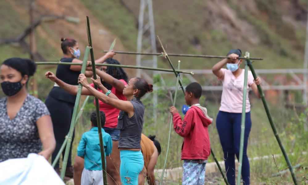 Desalojados pelas chuvas iniciam acampamento de protesto em Ouro Preto - Arquivo pessoal