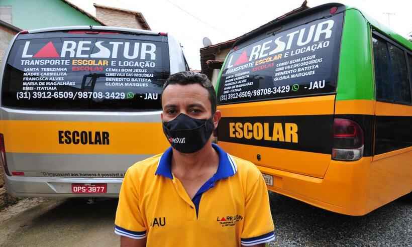 Motoristas de transporte escolar sobre vaivém das aulas: 'Renda extinta'  - Ramon Lisboa/EM-DA Press - Belo Horizonte/MG-Brasil