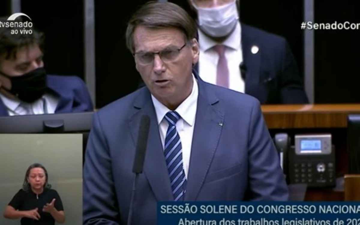 Bolsonaro convida parlamentares: 'Vamos ficar 4 dias dentro de um trem' - Tv Senado/Repprodução