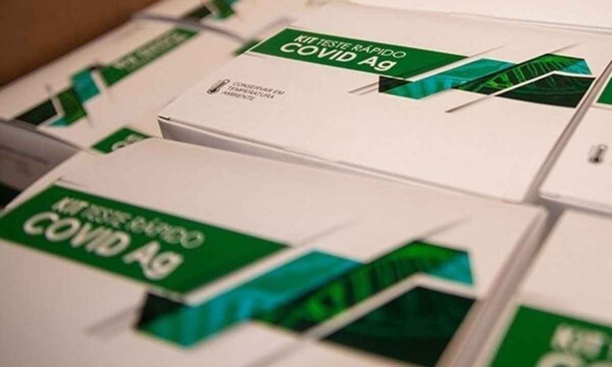 Minas distribui mais de 1,3 milhão de testes rápidos de COVID-19 - Fábio Marchetto/Governo de Minas