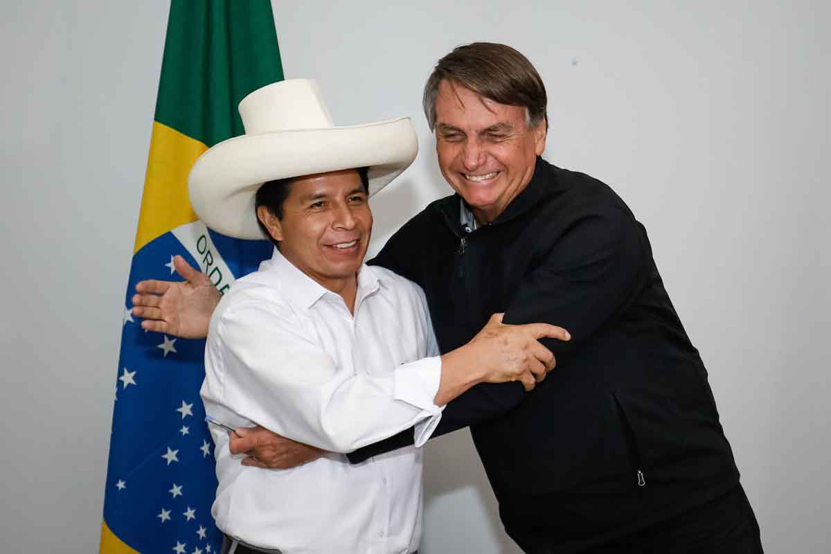 Bolsonaro recebe presidente de esquerda, do Peru, em agenda histórica - Alan Santos/PR