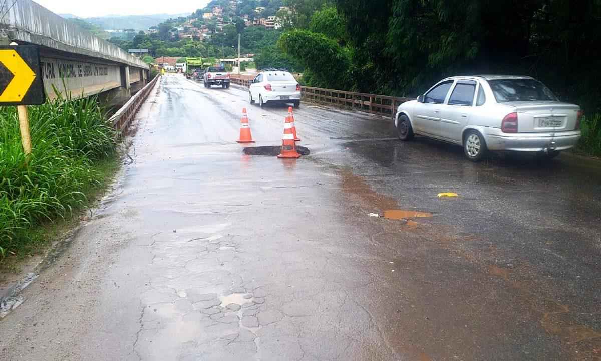 Ponte sobre o Rio das Velhas, na MGC-262, em Sabará, é liberada - DER / Divulgação