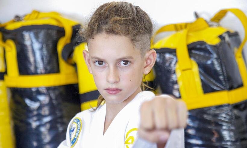 Mineiro de 9 anos é o faixa preta mais novo do Ceará - Davi Farias/Divulgação 