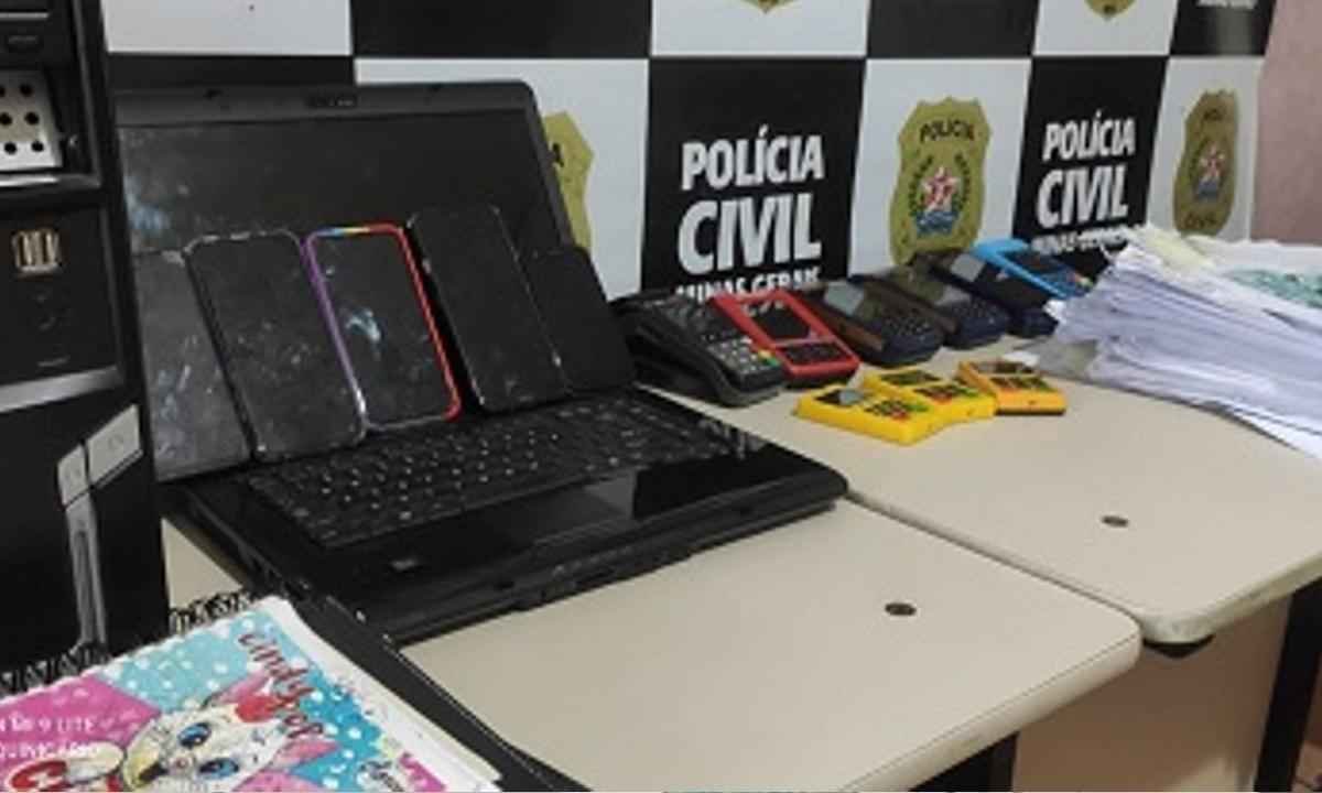 Organização criminosa que oferecia falsos empregos a menores é detida - Divulgação/Polícia Civil de Minas Gerais