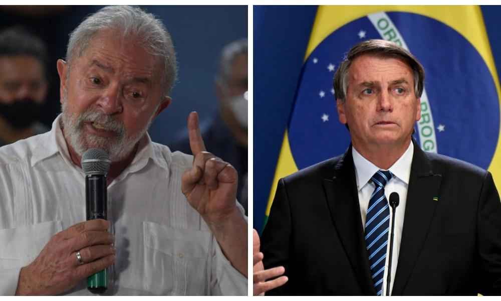 Pesquisa: Lula lidera em Minas e é seguido de perto por Bolsonaro - NELSON ALMEIDA / AFP e Attila KISBENEDEK / AFP