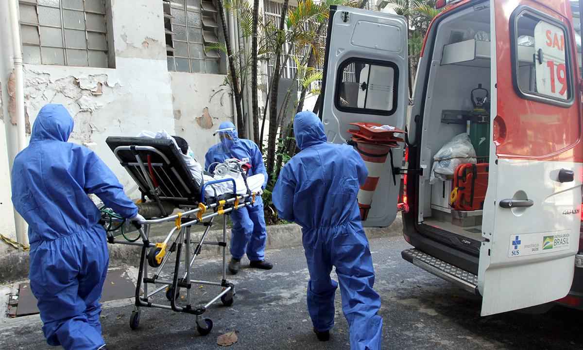 'Invisíveis', equipes de apoio da saúde sofrem alta pressão na pandemia - Jair Amaral/EM/D.A Press - 14/01/2021