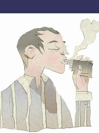 Cigarro eletrônico não contribui   para a cessação do tabagismo - Ilustração