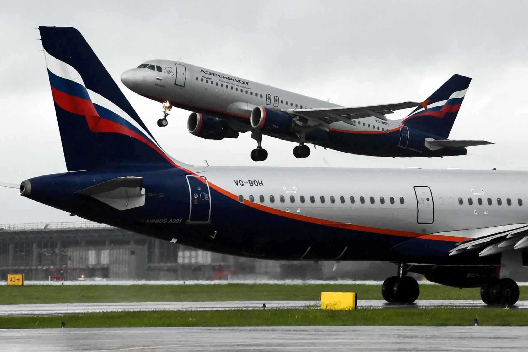 Companhia russa Aeroflot cancela voos internacionais a partir de 8 de março - Kirill Kudryavtsev/AFP