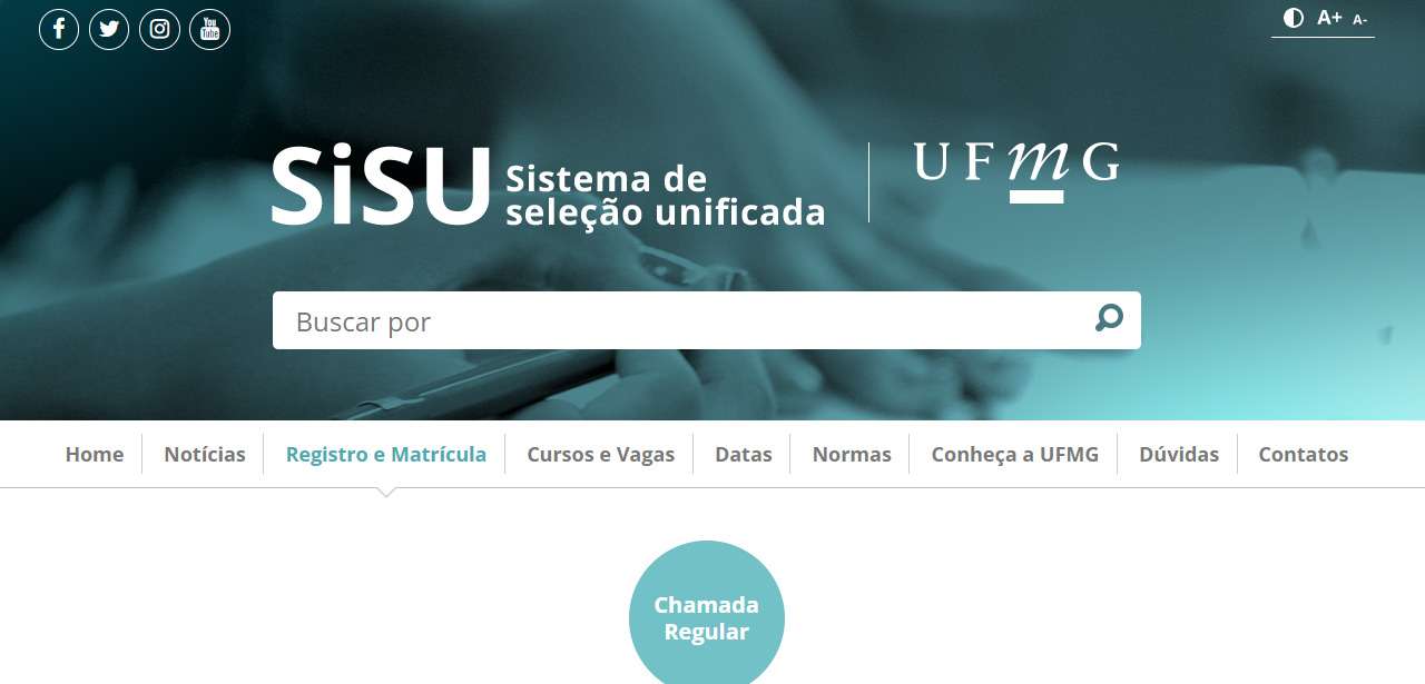Sisu 2022: UFMG prorroga prazo até amanhã após instabilidade no sistema - Divulgação/UFMG