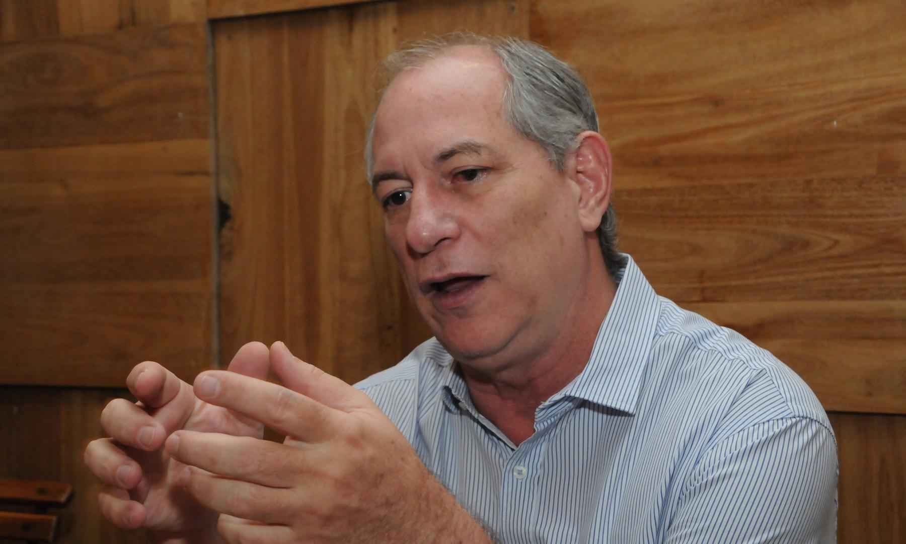 Ciro Gomes, do PDT, cancela agendas em Minas Gerais - Paulo Filgueiras/EM/D.A Press