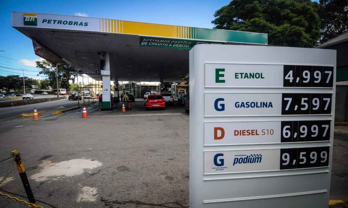 Projeto de cobrança única de ICMS de combustível aguarda sanção - Leandro Couri/EM/D. A Press