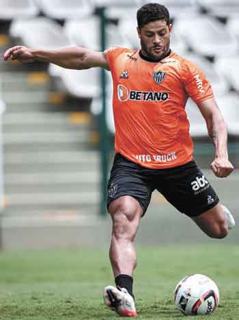 Atlético: Hulk está pronto para  voltar após COVID - PEDRO SOUZA/ATLÉTICO