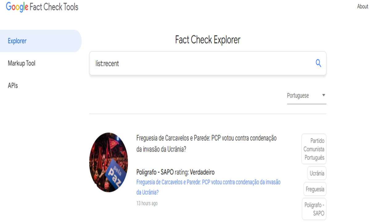 Fact Check: saiba como usar a ferramenta do Google contra a desinformação - Google/Reprodução