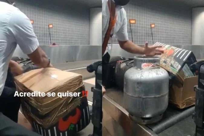 'Derruba um avião': mulher tenta despachar botijão de gás em voo da Gol
