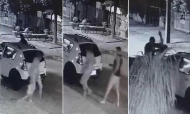 Mulher flagrada com sem-teto estava em fase psicótica, diz relatório - Reprodução/Redes sociais