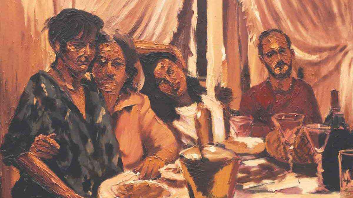 O indivíduo ocupa o centro da pintura de Lígia Taka e Guilherme Melich - Faop/divulgação