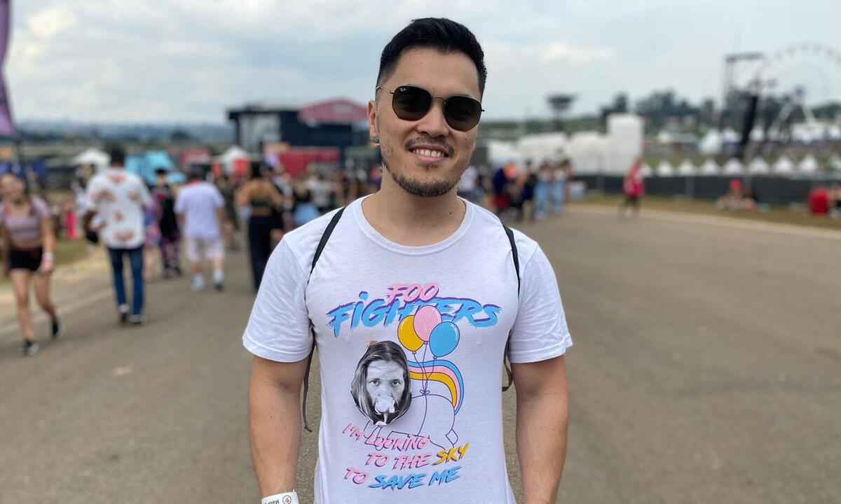 Foo Fighters: fãs homenageiam Taylor Hawkins no Lollapalooza - Natasha Werneck/EM/DA PRESS 