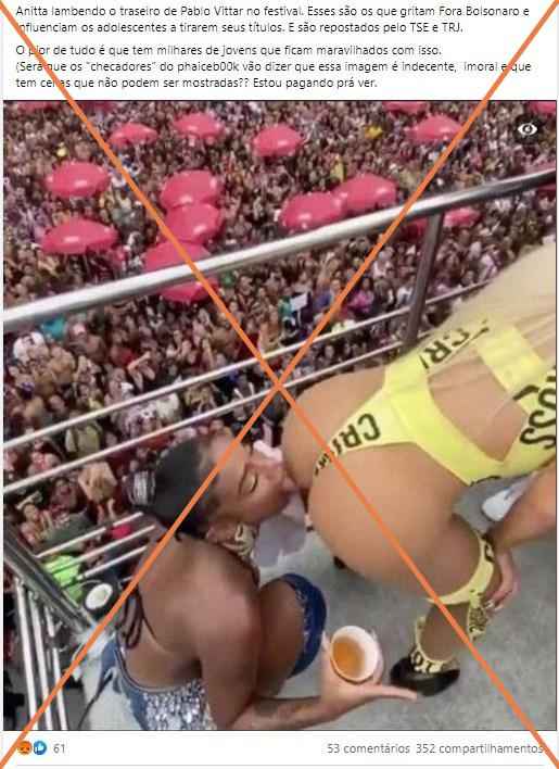 Fotografia viral não mostra Anitta e Pabllo Vittar no Lollapalooza, mas outras cantoras em 2020