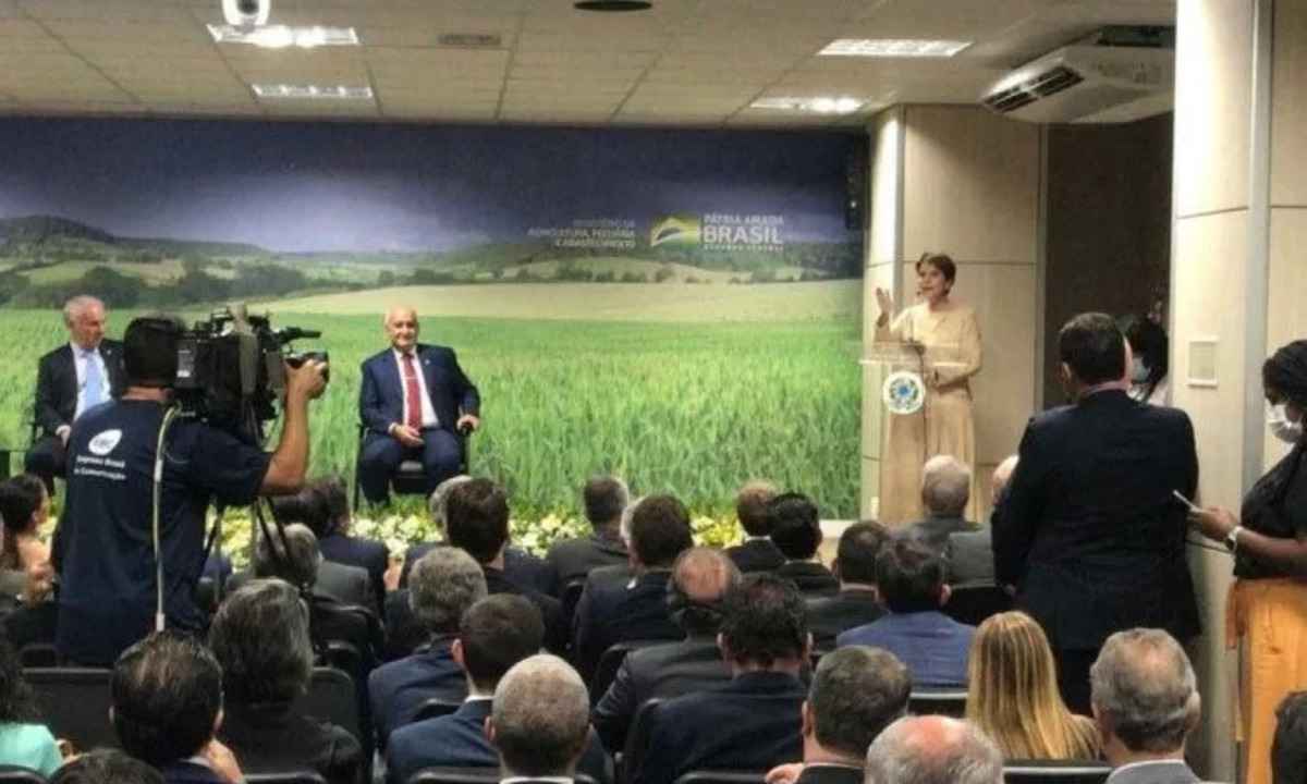 Marcos Montes toma posse na Agricultura: "Agronegócio é DNA do Brasil" - Michelle Portela/CB/DA.PRESS