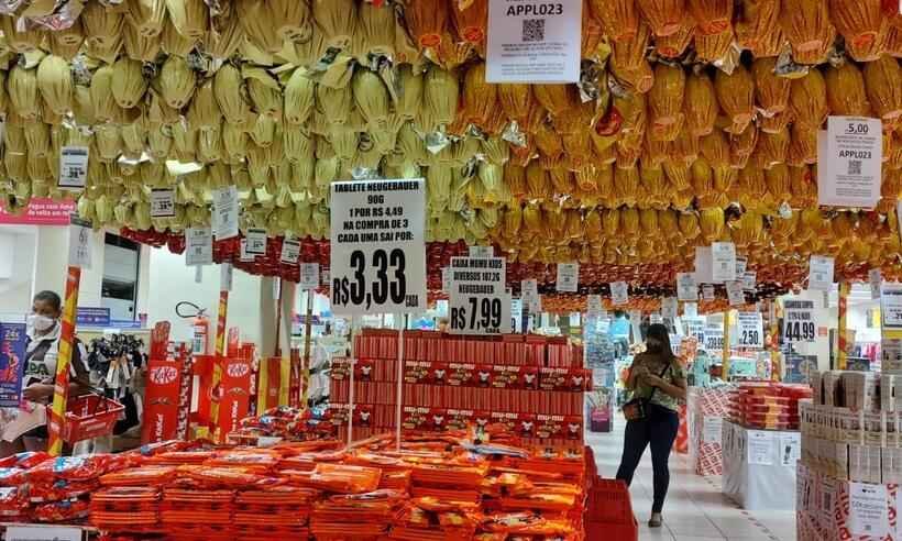 Barra de chocolate x Ovo de Páscoa: mesmo produto tem diferença de até 334% - Jair Amaral/EM/D.A Press