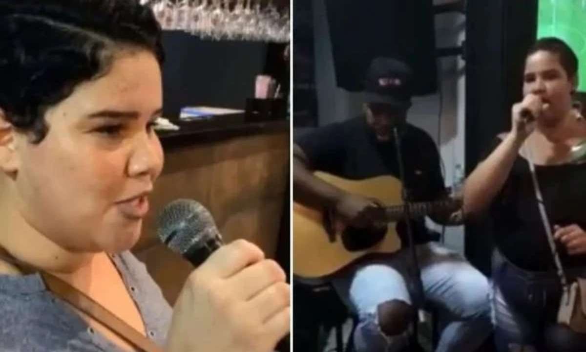Vendedora viraliza cantando sucesso de Marília Mendonça em bar de BH - Arquivo pessoal 