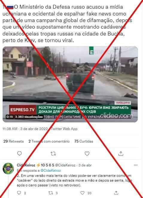 A descoberta de cadáveres em Bucha, na Ucrânia, não foi uma encenação