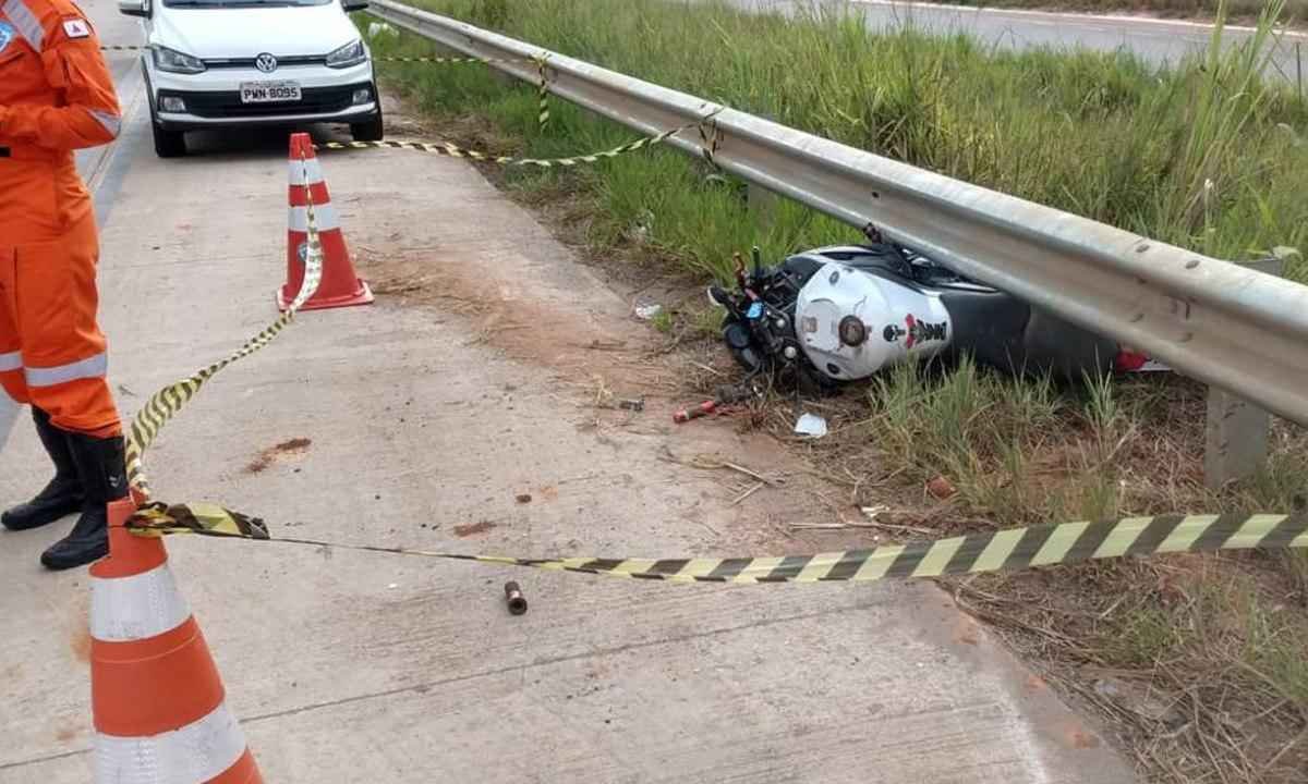 Acidente na BR-381 mata um motociclista - Reprodução/Corpo de Bombeiros