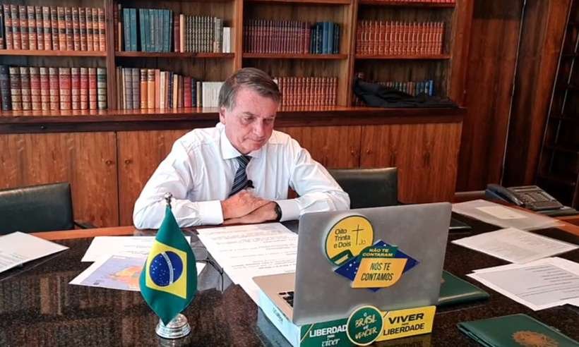 Bolsonaro diz que há '90% de chance' de Braga Netto ser vice de chapa - Reprodução/Facebook
